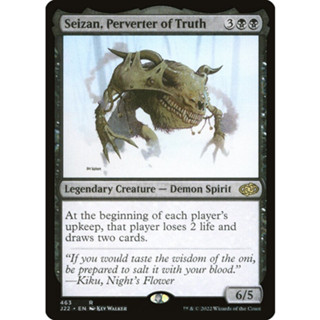 [MTG] Seizan, Perverter of Truth [J22] [BLACK] [RARE] [NORMAL] [ENG] (การ์ดเมจิค / Magic the Gathering)