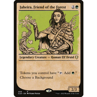 [MTG] Jaheira, Friend of the Forest (Showcase) [CLB] [GREEN] [RARE] [NORMAL] [ENG] (การ์ดเมจิค / Magic the Gathering)