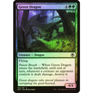 [MTG] Green Dragon [MID] [GREEN] [UNCOM] [FOIL] [ENG] (การ์ดเมจิค / Magic the Gathering)