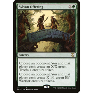 [MTG] Sylvan Offering [NCC] [GREEN] [RARE] [NORMAL] [ENG] (การ์ดเมจิค / Magic the Gathering)