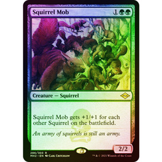 [MTG] Squirrel Mob (Foil Etched) [MH2] [GREEN] [RARE] [FOIL] [ENG] (การ์ดเมจิค / Magic the Gathering)