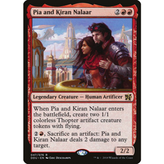 [MTG] Pia and Kiran Nalaar [DDU] [RED] [RARE] [NORMAL] [ENG] (การ์ดเมจิค / Magic the Gathering)