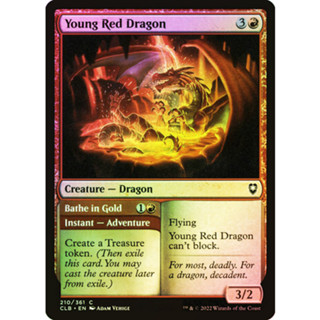 [MTG] Young Red Dragon [CLB] [RED] [COMMON] [FOIL] [ENG] (การ์ดเมจิค / Magic the Gathering)