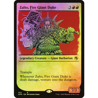 [MTG] Zalto, Fire Giant Duke (Showcase) [MID] [RED] [RARE] [FOIL] [ENG] (การ์ดเมจิค / Magic the Gathering)