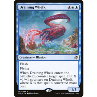 [MTG] Draining Whelk [TSR] [BLUE] [RARE] [NORMAL] [ENG] (การ์ดเมจิค / Magic the Gathering)