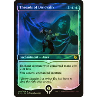 [MTG] Threads of Disloyalty [SS1] [BLUE] [RARE] [FOIL] [ENG] (การ์ดเมจิค / Magic the Gathering)