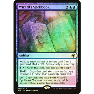 [MTG] Wizards Spellbook [AFR] [BLUE] [RARE] [FOIL] [ENG] (การ์ดเมจิค / Magic the Gathering)