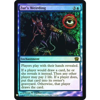 [MTG] Zurs Weirding [MBL] [BLUE] [RARE] [FOIL] [ENG] (การ์ดเมจิค / Magic the Gathering)