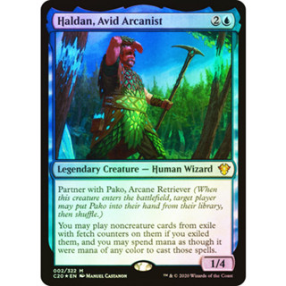 [MTG] Haldan, Avid Arcanist [C20] [BLUE] [MYTHIC] [FOIL] [ENG] (การ์ดเมจิค / Magic the Gathering)