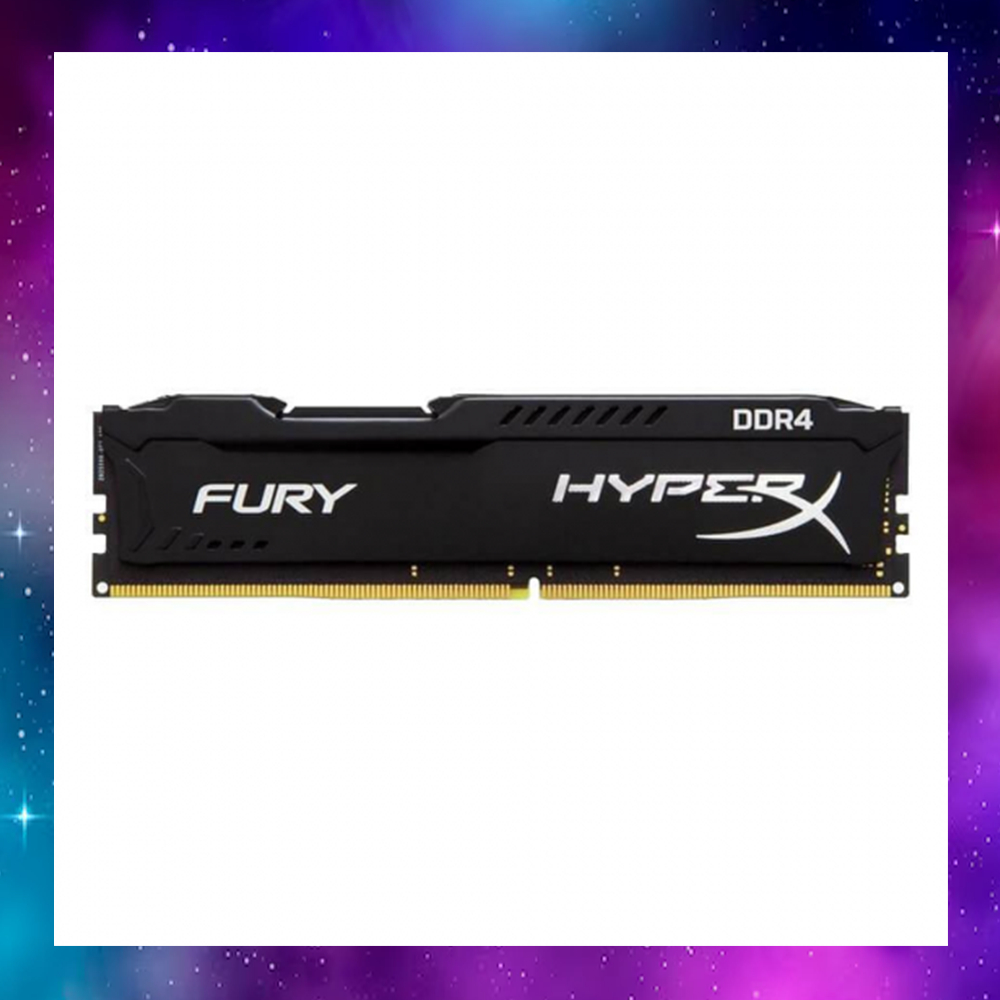 8GB (8GBx1) DDR4/2400 RAM PC (แรมพีซี) KINGSTON HyperX FURY BLACK (HX424C15FB2/8) ประกันLT