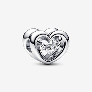 (พร้อมส่ง)*New*Pandora Radiant Heart &amp; Floating Stone Charm