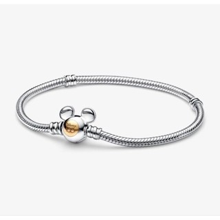 (พร้อมส่ง)*New*Pandora Disney 100th Anniversary Moments Snake Chain Bracelet