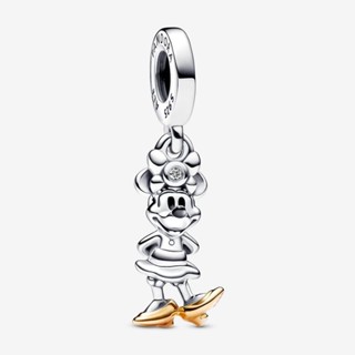 (พร้อมส่ง)*New*Pandora Disney 100th Anniversary Minnie Mouse Dangle Charm