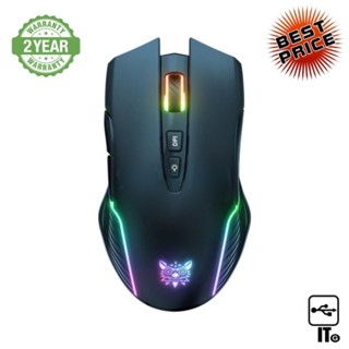 WIRELESS MOUSE ONIKUMA MIZU BLACK ประกัน 2Y เมาส์เกมมิ่ง เมาส์เล่นเกม เมาส์ เมาส์ไร้สาย