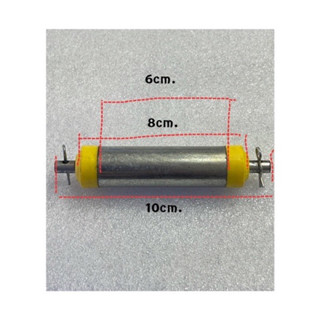 ลูกกลิ้งประคองสายพานลำเลียง มียาว 10cm,15cm,20cm,24cm. ลูกปืนหมุนฟรี