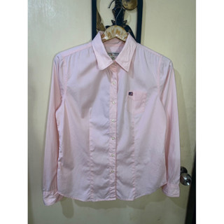 เชิ้ตหญิงชมพู polo ralph lauren แท้ อก38