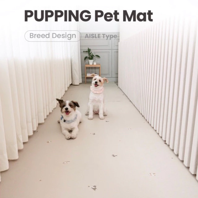 Pupping Petmat รุ่น Rug Type Aisle แผ่นกันลื่นสัตว์เลี้ยง แผ่นรองกันลื่นสุนัข ป้องกันข้อสะโพกเสื่อม นำเข้าจากเกาหลี