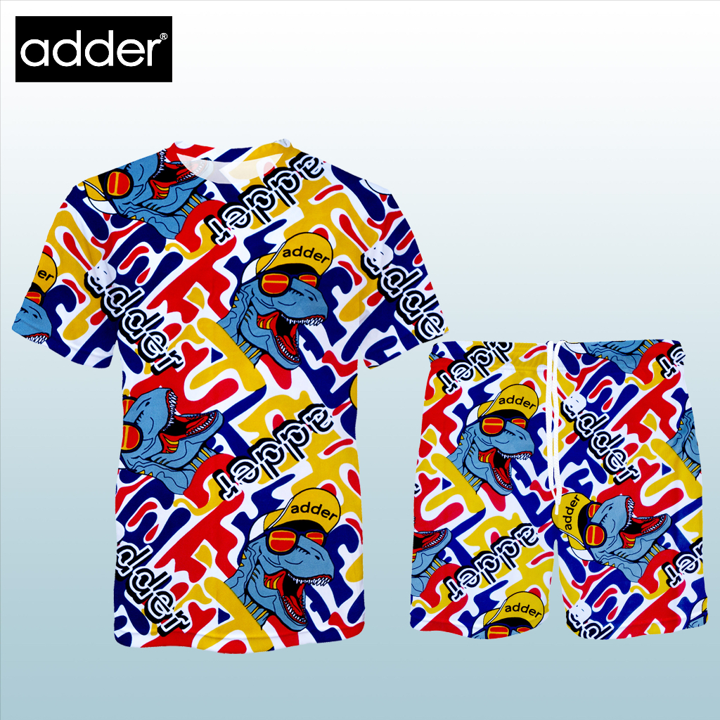 ADDER (แอดเดอร์) ชุดเสื้อ+กางเกง รุ่นจี๊ดจ๊าด UNISEX ผู้ชาย-ผู้หญิง