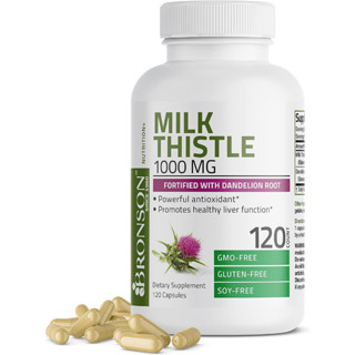 [ของแท้ 100%] BRONSON MILK THISTLE 1,000 mg FORTIFIED WITH DANDELION ROOT