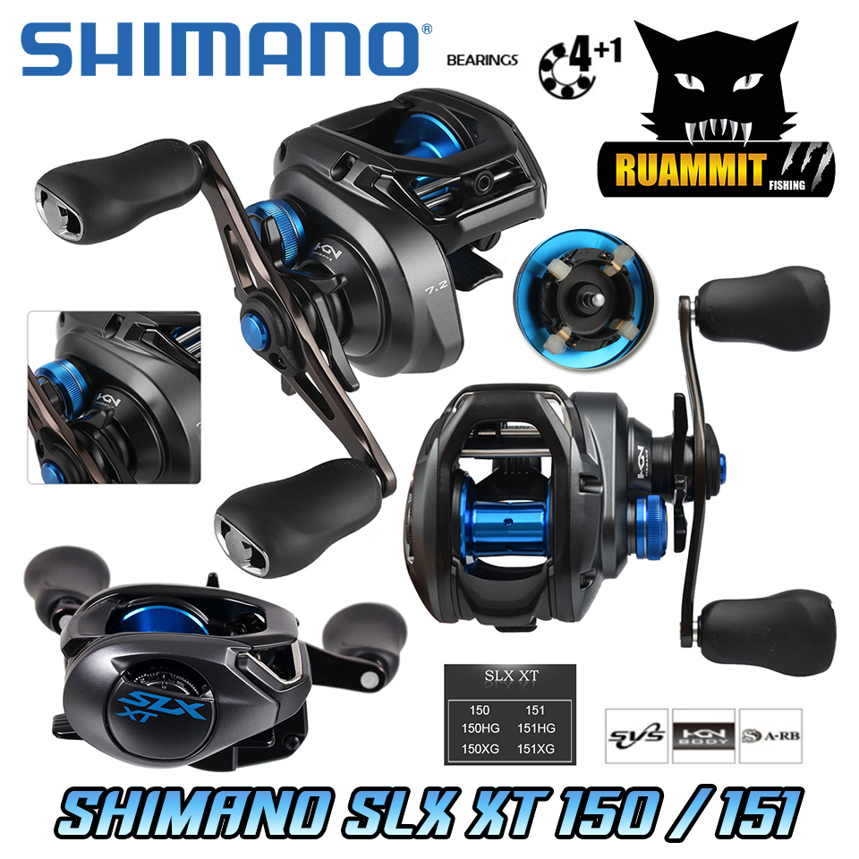 19 SHIMANO SLX XT 151 150HG 151HG 151XG 150XG Baitcasting Fishing