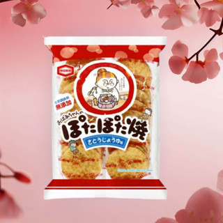 ข้าวเกรียบข้าวของคาเมดะ เซอิกะ ปอตะโปตะย่าง 20 ชิ้น162g- Kameda Seika Potapota-Yaki Rice Crackers (20 Pieces)