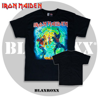 Blaxroxx เสื้อวง ลิขสิทธิ์แท้  Iron Maiden (IRM022) สกรีนลายคมชัด ไม่หลุดลอก cotton 100