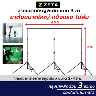 โครงฉาก ขนาด 3x4.5 เมตร ฉากถ่ายรูป ฉากสตูดิโอ ฉากไลฟ์สด โครงฉากสตูดิโอ BACKGROUND เซ็ตฉาก Backdrop