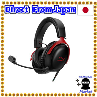 【ส่งตรงจากญี่ปุ่น】ชุดหูฟังเล่นเกม Hyperx Cloud Iii Dts Headphone: X Space Audio ไดรเวอร์ 53 มม. สะดวกสบาย สีแดงดํา Pc Ps5 Ps4 Xbox Series Nintendo Switch Mobile 727A9Aa