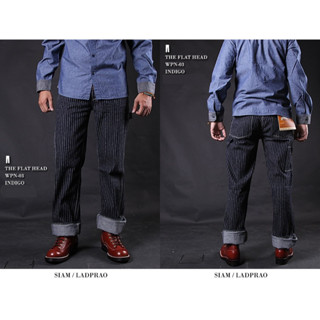 เอวจริง34 The Flat Head WPN-03 Wabash Pant สภาพเหมือนใหม่ ใส่น้อยครับ