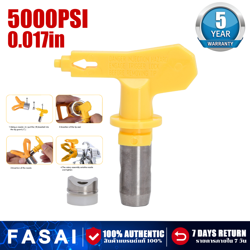 🔥🔥 รับของภายใน 48H Airless Spray Tip 517 Model Airless Paint Spray Gun Sprayer Nozzle for Spraying M