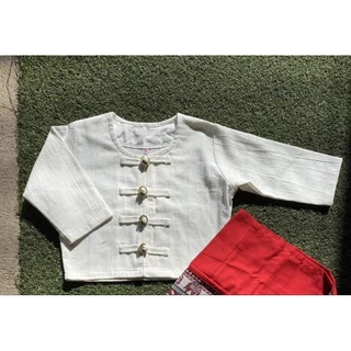 เสื้อกาสะลองเด็กเสื้อผ้าฝ้ายแขน5 ส่วน