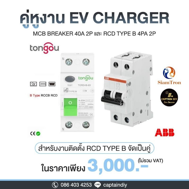 Breaker และ RCCB Type B