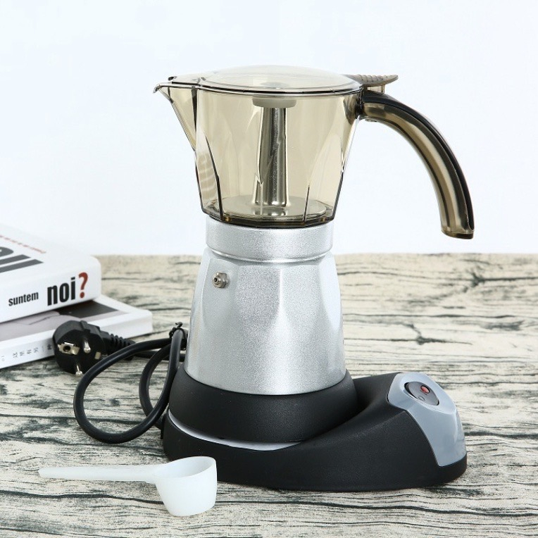 เครื่องทำกาแฟ มอคค่าพอทไฟฟ้า หม้อต้มชากาแฟ หม้อ Moka pot ไฟฟ้า