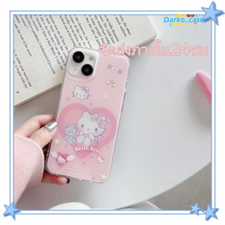 🎈จัดส่งภายใน24ชม🎈เคส for iPhone 11 14 Pro Max Case for iPhone 12 13 ป้องกันการตก การป้องกัน รูปหัวใจ การ์ตูน หวานสวย