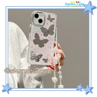 🎈จัดส่งภายใน24ชม🎈เคส for iPhone 11 14 Pro Max Case for iPhone 12 13 ป้องกันการตก การป้องกัน ผีเสื้อ พร้อม หวานสวย