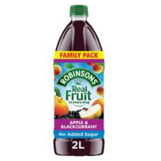 Robinsons Apple &amp; Blackcurrant Squash No Added Sugar 2Lt