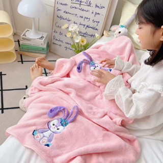 ผ้าเช็ดตัวขนเป็ดปักน้องกระต่าย เกรดพรีเมี่ยม 140x70cm