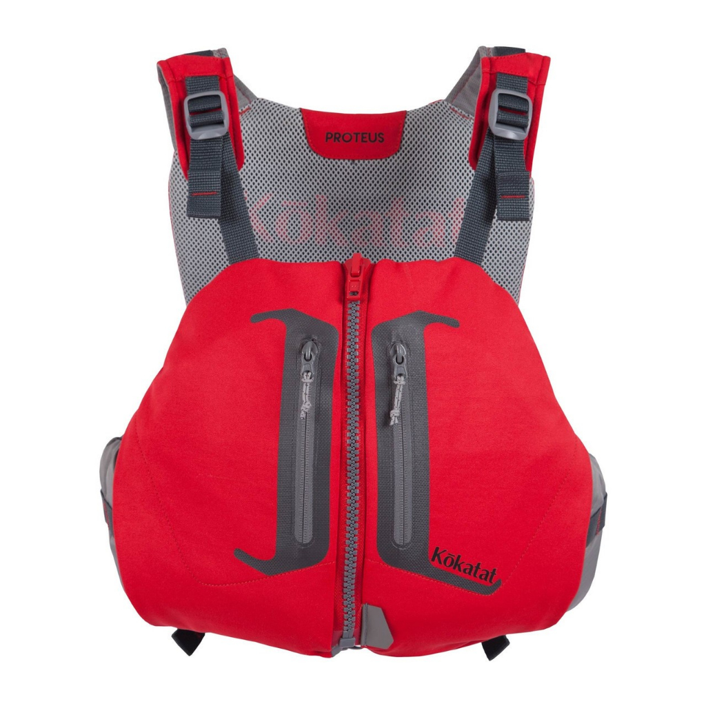 เสื้อชูชีพ Kokatat Proteus Life Vest ด้านหลังสูง ปรับกระชับให้พอดีตัวได้ สวมสบาย สำหรับพายเรือหรือเล่นกีฬาทางน้ำ