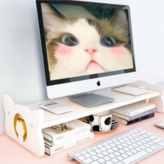 ชั้นวางโน้ตบุ๊ค ที่วางคอม ที่วางจอคอม รุ่นไม้หนา 1.6 ทนทานกว่า laptop stand computer monitor stand computer stand