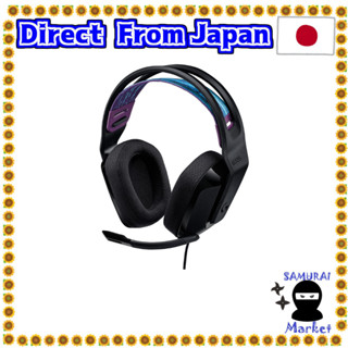 【ส่งตรงจากญี่ปุ่น】Logicool G ชุดหูฟังเล่นเกม G335 สายเคเบิลสีดํา 3.5 มม. น้ําหนักเบา 222G Flip Mute Mike 2.1Ch Ps5 Ps4 Pc Xbox เข้ากันได้กับหูฟัง G335Bk