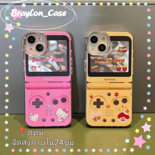 🌷Braylon🌷จัดส่งภายใน24ชม การ์ตูน Hello Kitty iphone 11 14 pro max ป้องกันการหล่น ความคิดสร้างสรรค์ case for iPhone 12 13