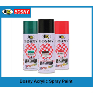 (มีหลายสีให้เลือก) สีสเปรย์อะคริลิค 100% ขนาด 400 cc. ยี่ห้อ BOSNY