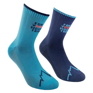 LA SPORTIVA FOR YOUR MOUNTAIN SOCKS STROM BLUE LAGOON - ถุงเท้าออกกำลังกาย