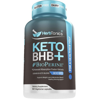 Herbtonics High Strength Keto Bhb Diet Pills with Bioperine for Enhanced Absorption Vegan Capsules(No.3235)