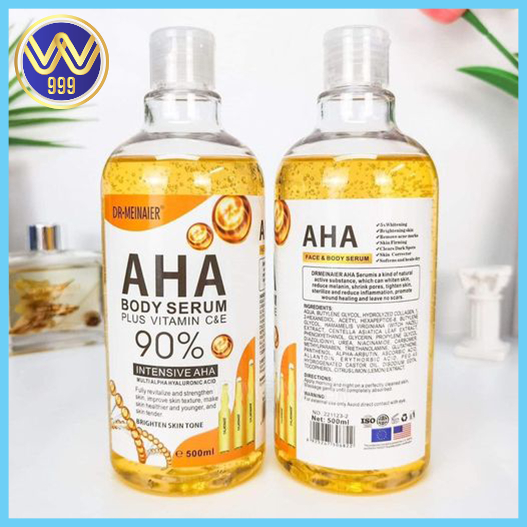 เซรั่ม AHA90% โซลูชั่นเข้มข้น แรงกว่าหัวเชื้อ ปรับผิวกระจ่างใส500ml. (1ขวด)