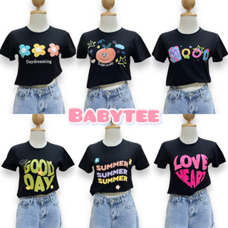 เสื้อครอป babytee ผ้าcotton น่ารักมาก พร้อมส่ง