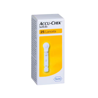 ACCU-CHEK SOFTCLIX 25'S เข็มเจาะปลายนิ้ว แอคคิว-เช็ค ซอฟคลิก ขนาด 25 เข็ม / 25 Lancets