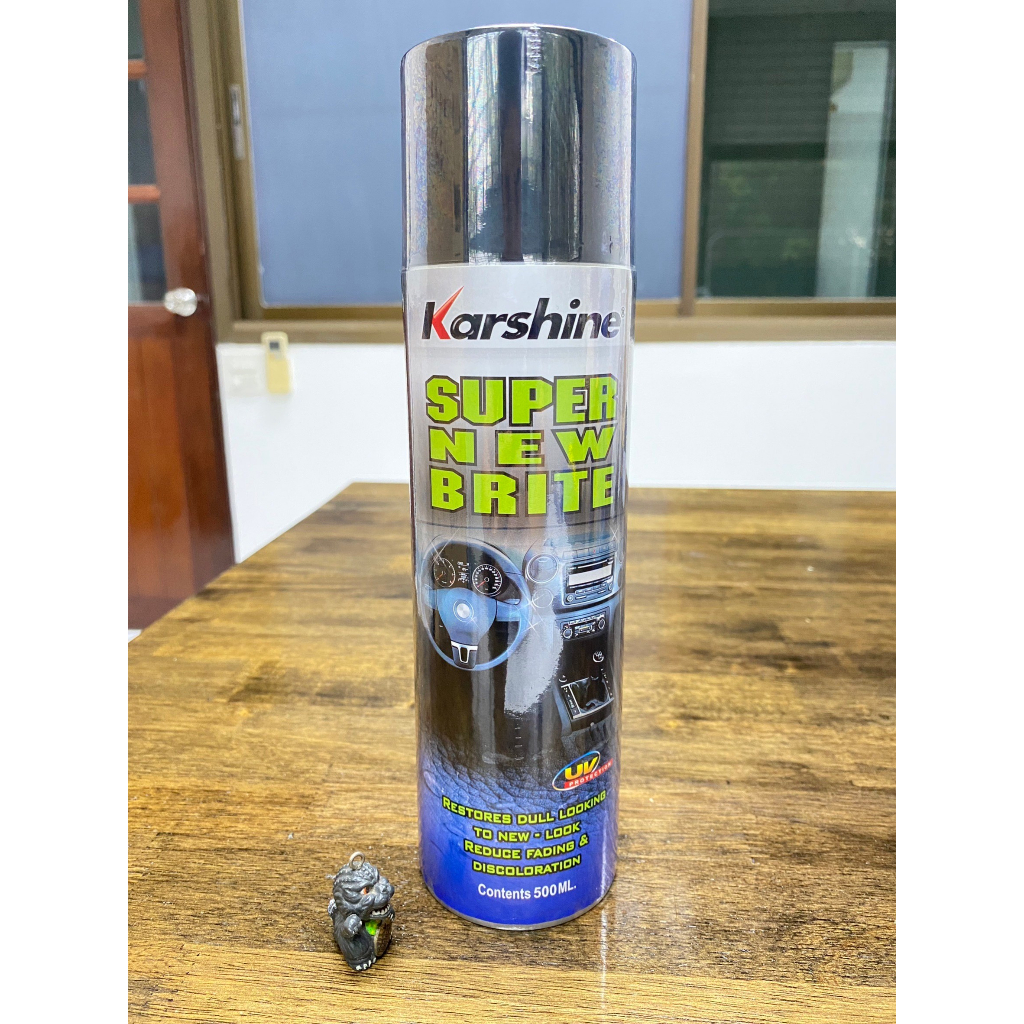 สเปรย์เคลือบเงา ยาง หนังและพลาสติก 500 ml. คาร์ชายน์  ซุปเปอร์ นิว ไบร์ท Super New Brite Karshine - A15K-281418
