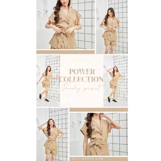 ผ้าพาวเวอร์ คอลเลคชั่น Power Collection ผ้าตัดสูท กางเกง ยับยากไม่ต้องใส่ซับใน ขนาด 1 หลา พร้อมส่ง