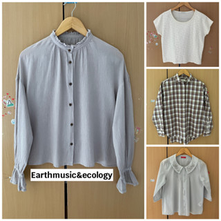 เสื้อผู้หญิงแบรนด์ Earthmusiv&amp;ecology แท้💯% มือ 2 รายละเอียดเพิ่มเติมด้านล่างค่ะ